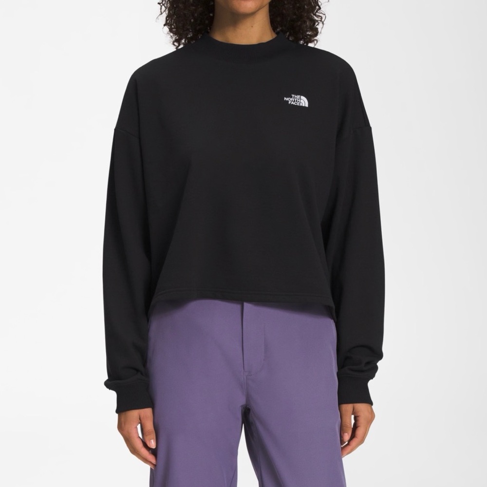 The North Face Black Cropped Crew Sweatshirt